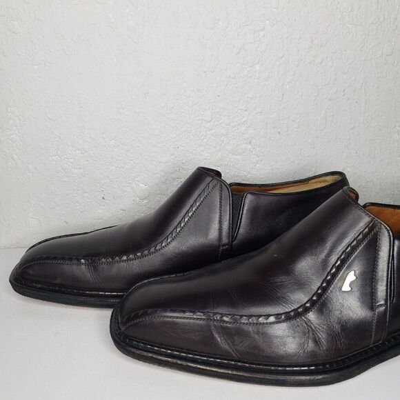 A. Testoni Slip on Loafers Casual Brown Leather Shoes UK 7 US 8 Made In ITALY main image 10